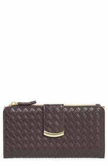 MUNDI SMALL LEATHER GOODS Lottie Woven Wallet
