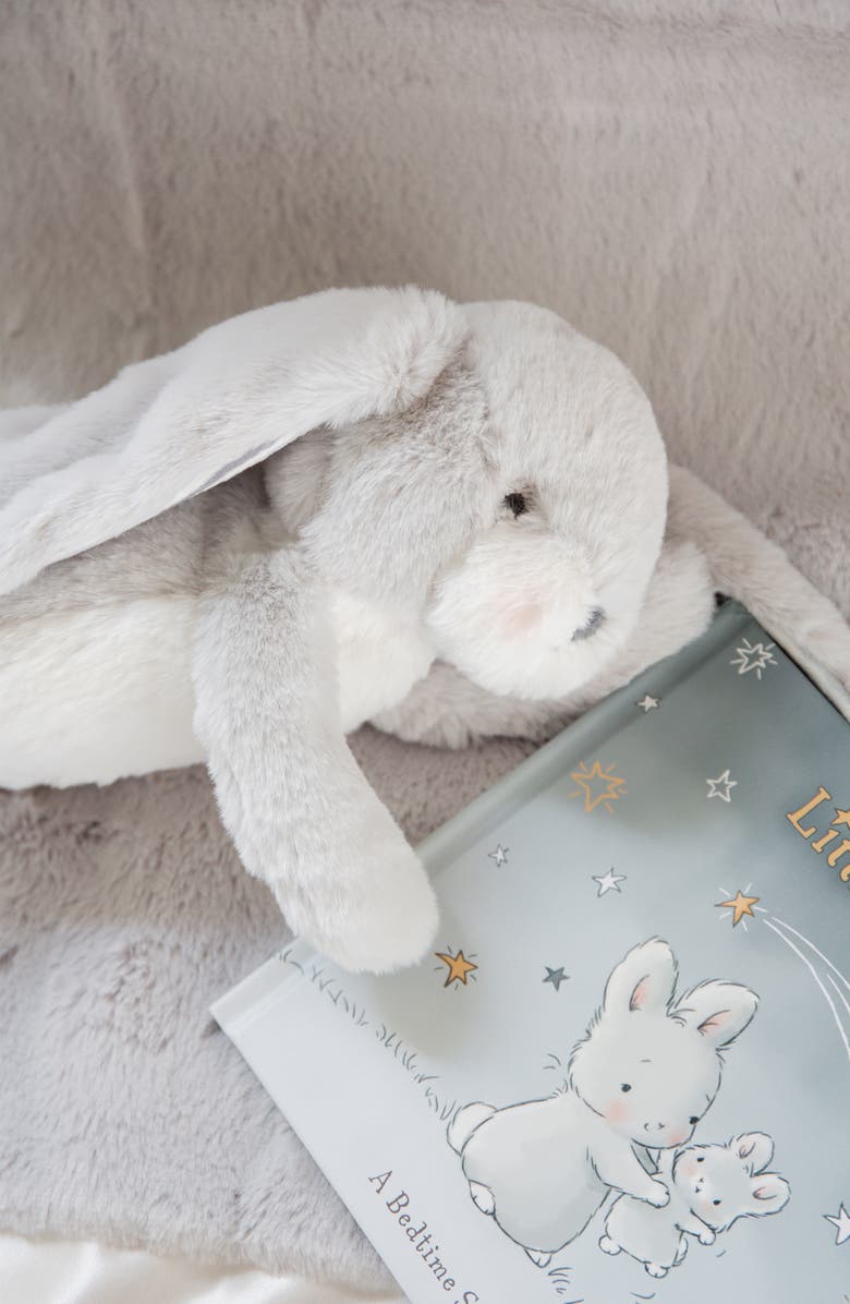 Bunnies by the Bay Little Nibble Bloom Bunny Plush Toy, Alternate, color, Grey