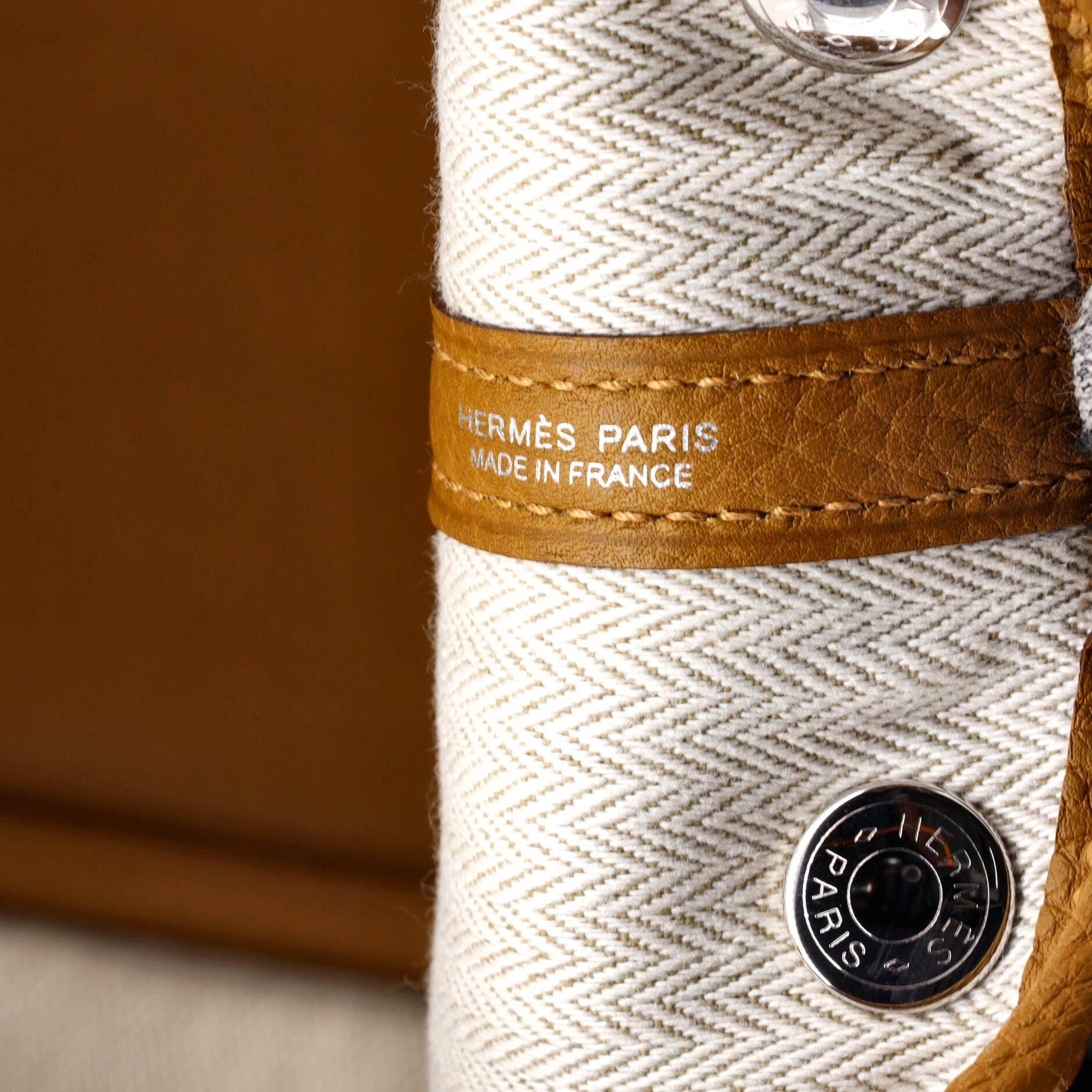 Pre-Owned Hermes Garden Party Tote Leather 30, Alternate, color, Sesame