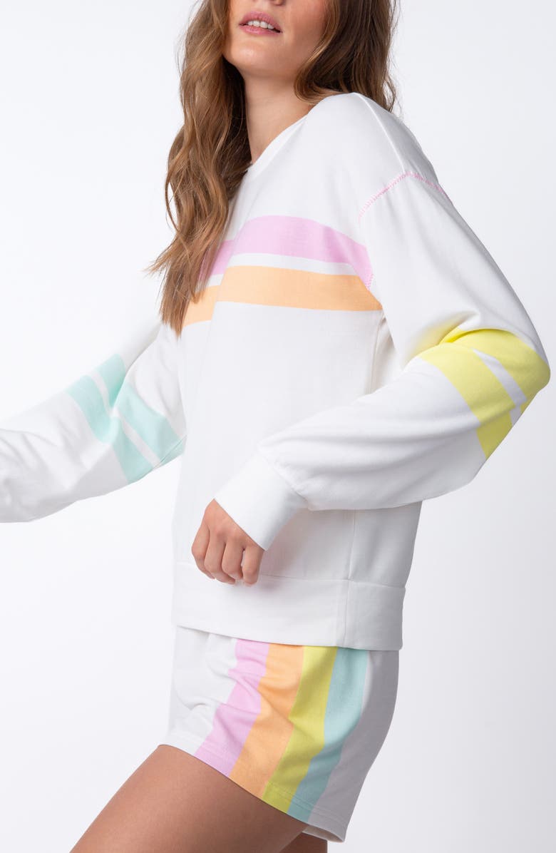 PJ Salvage Shine Bright Long Sleeve Sleep T-Shirt, Alternate, color, Ivory