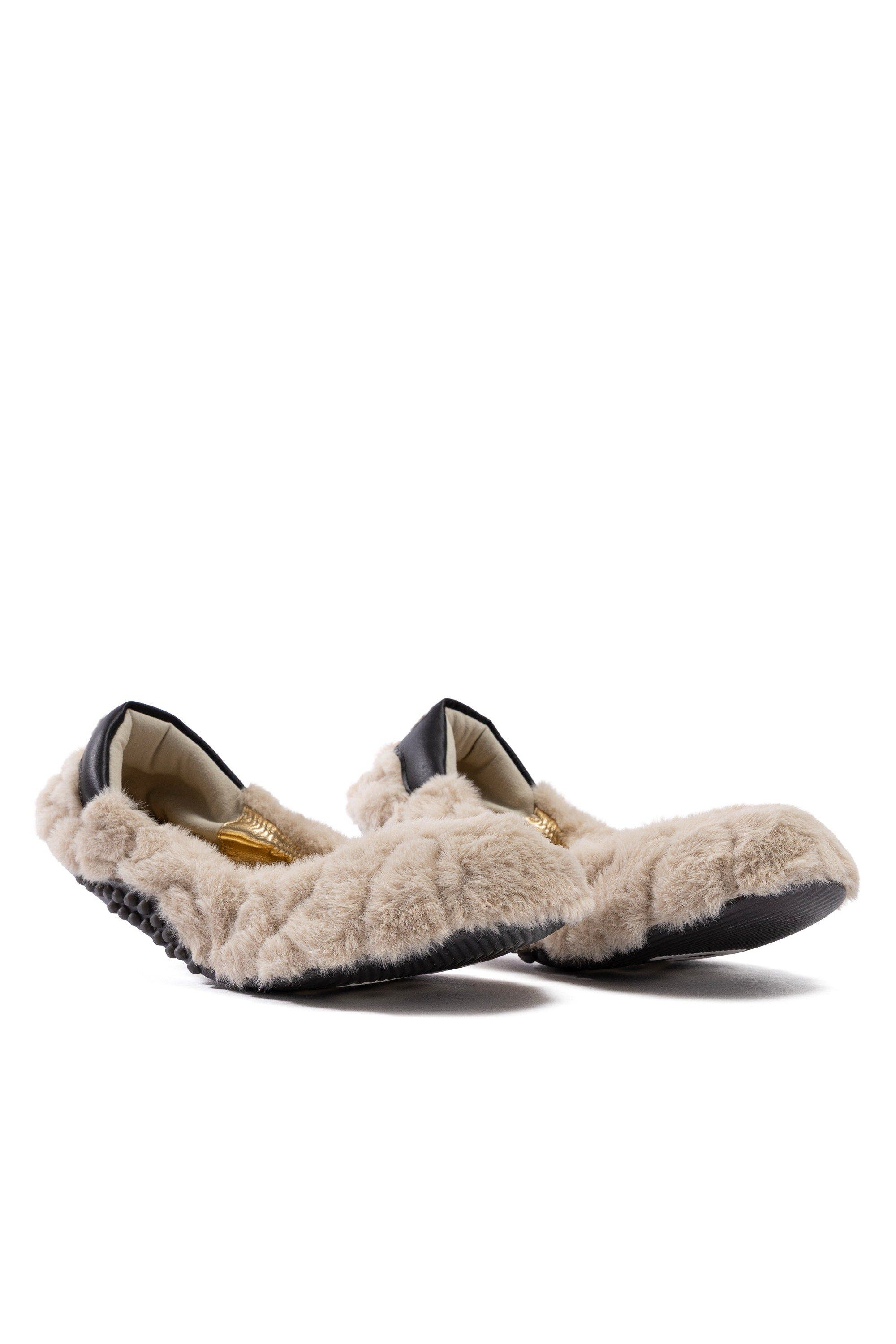 P448 Stella Teddy Ballet Flat, Alternate, color, Black