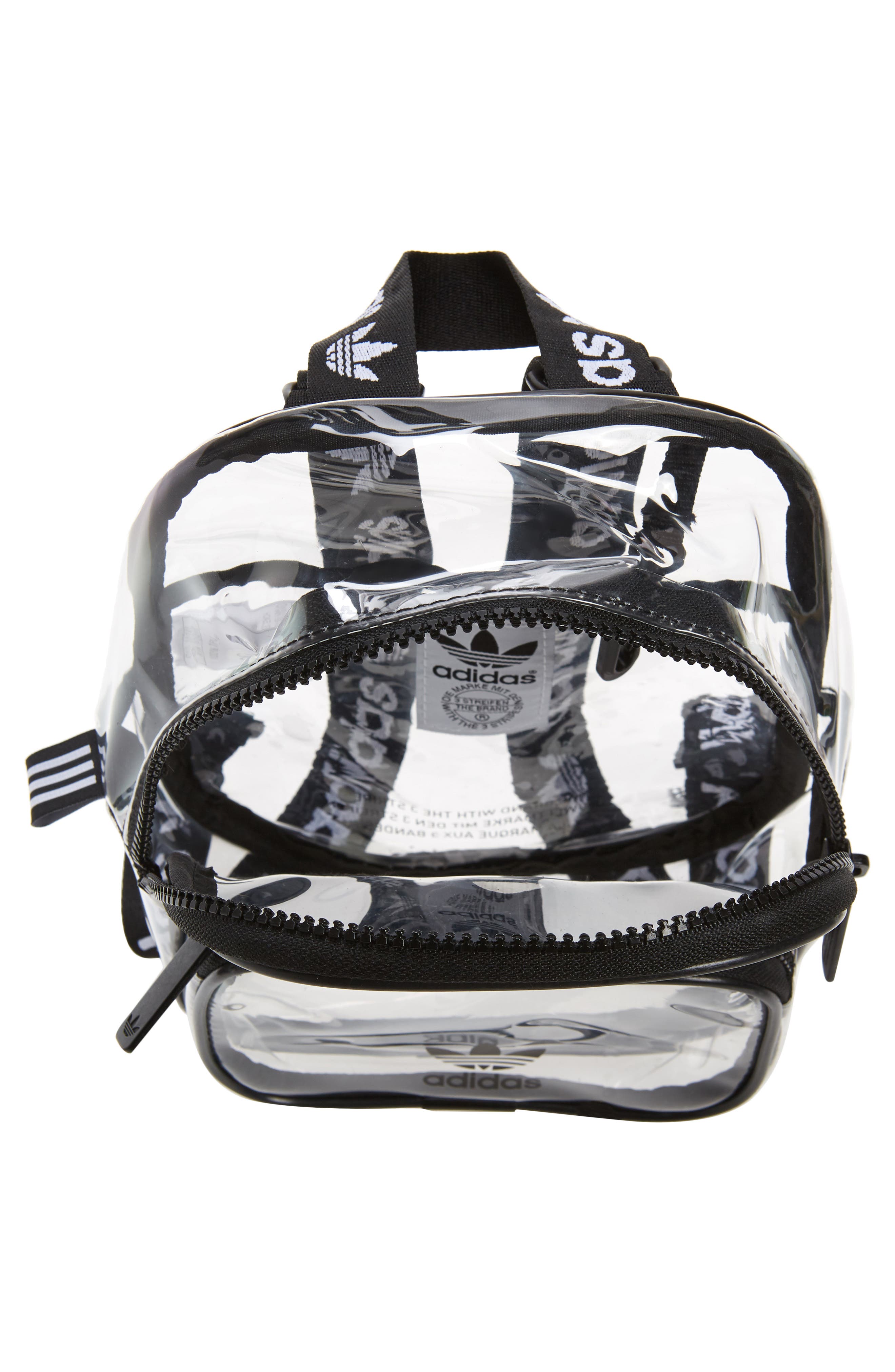 adidas Originals Mini Clear Backpack, Alternate, color, 