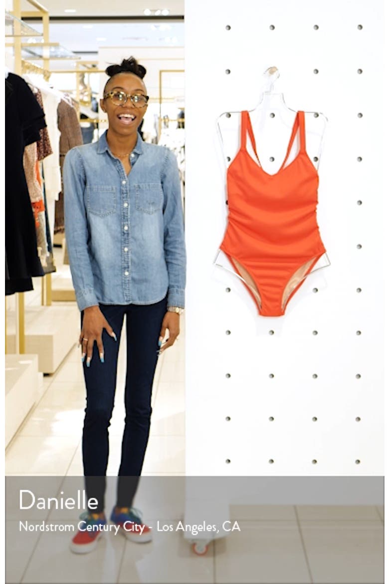 Second Wave Rib Crisscross One-Piece Swimsuit video