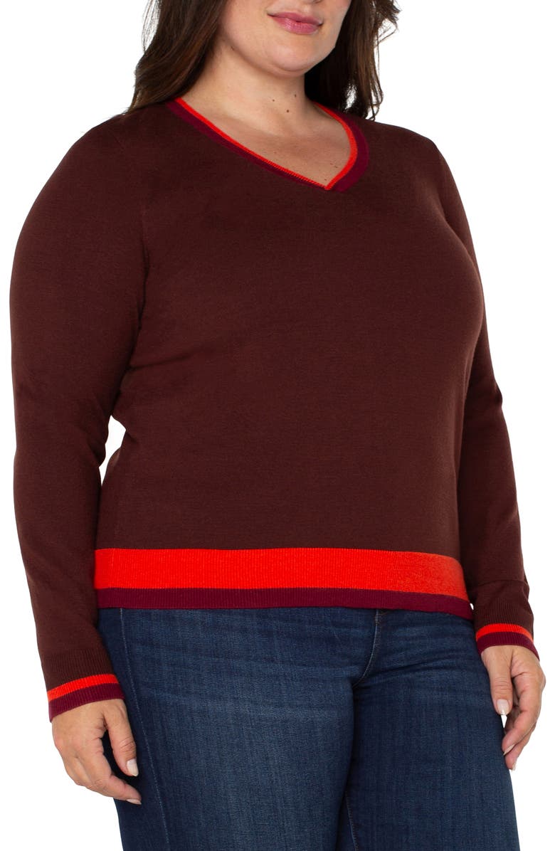 Liverpool Los Angeles Colorblock Sweater, Alternate, color,