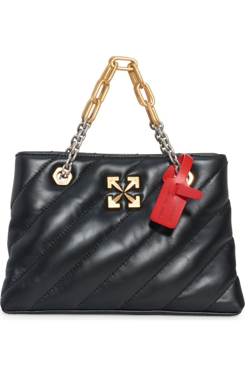 Off-White Jackhammer Leather Tote, Main, color,