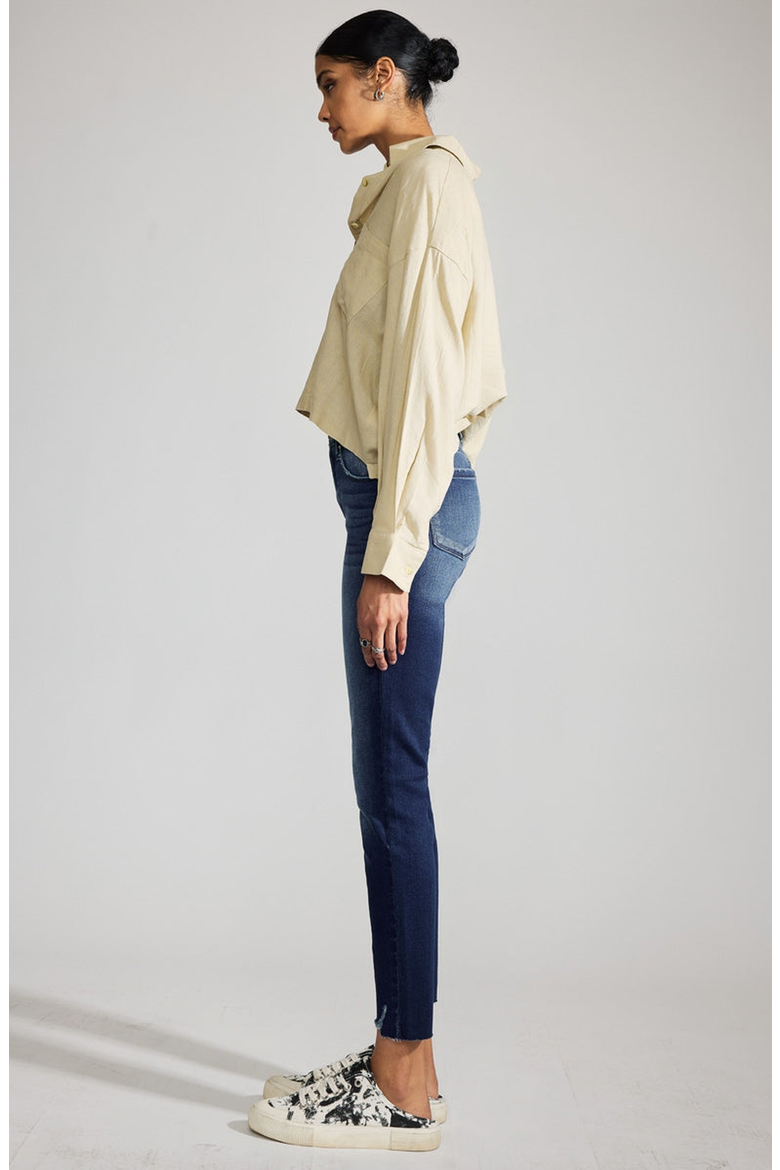 Juliana Premier High Rise Ankle Skinny Jeans, Alternate, color, Dark Wash