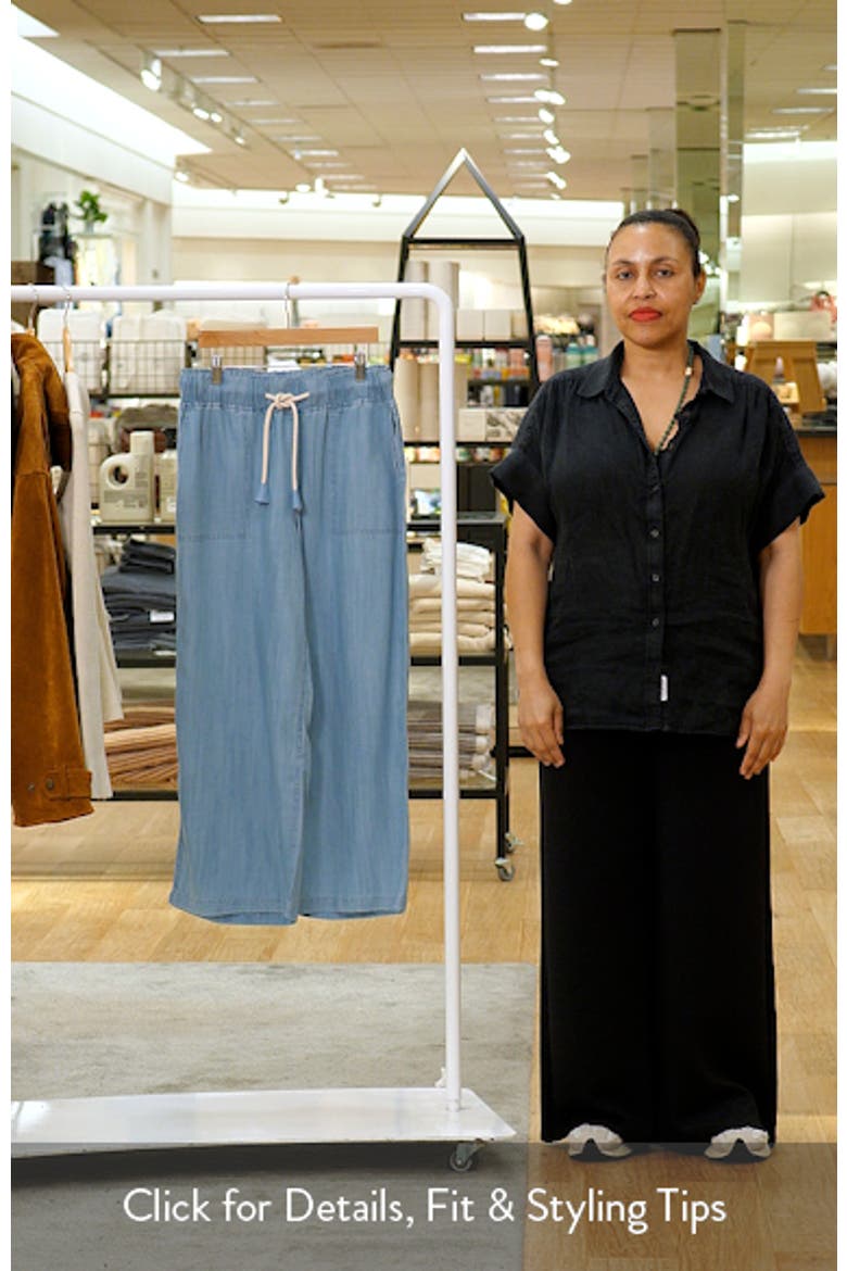 Laura Wide Leg Chambray Pants video