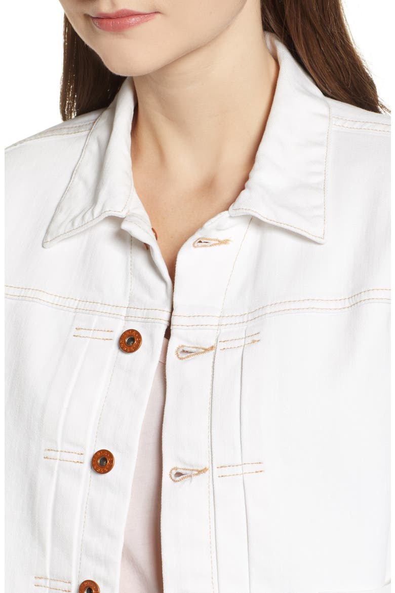 Eliette Crop Denim Jacket, Alternate, color, 01Y BARE WHITE