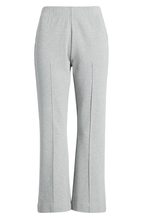 Stretch Cotton Crop Kick Flare Pants