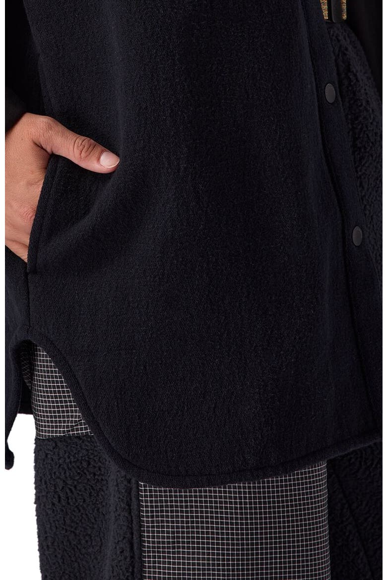 Venture Stretch Flannel Jacket - Women's, Alternate, color, Black