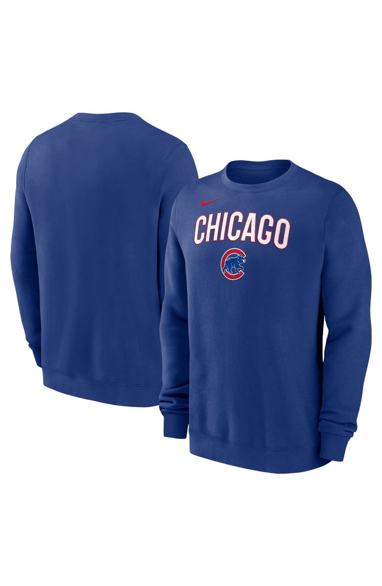 Nike Men's Nike Royal Chicago Cubs Pullover Sweatshirt, Alternate, color, Royal