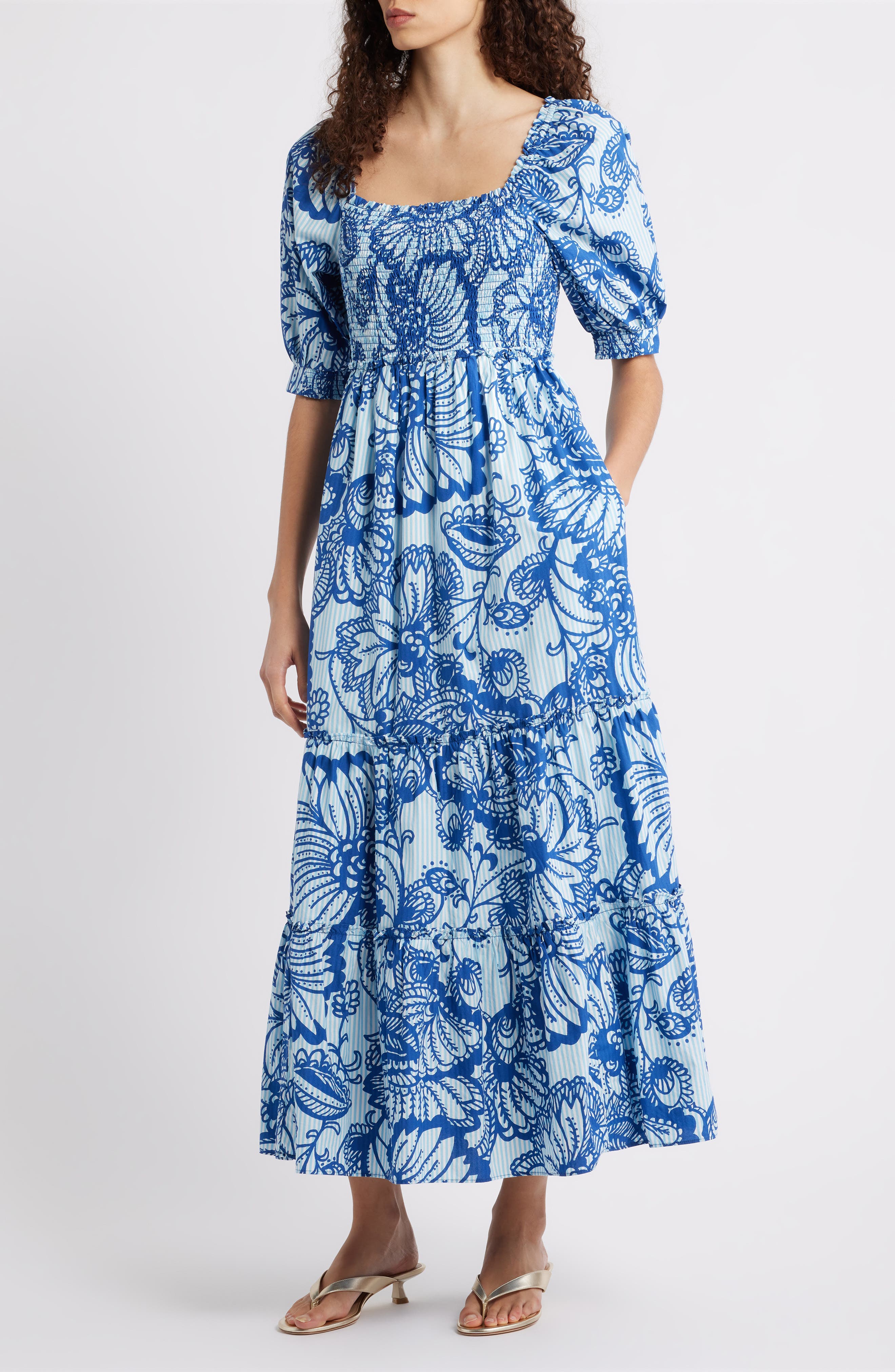 Hadley Smocked Maxi Dress