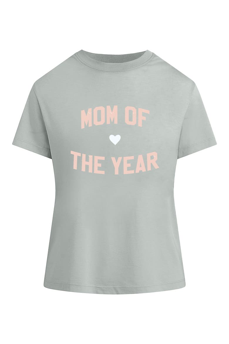 The Mother of the Year Graphic T-Shirt, Main, color, LIGHT SAGE/ PALE PINK