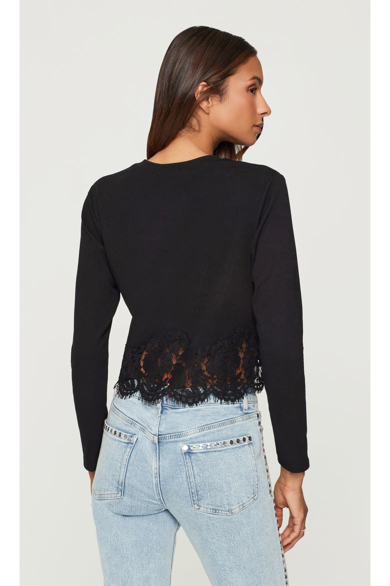 Tabitha Lace Combo Top, Alternate, color, Black