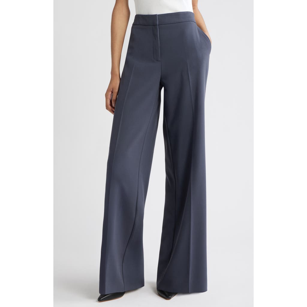 Nordstrom The Lennox Wide Leg Trousers In Gray