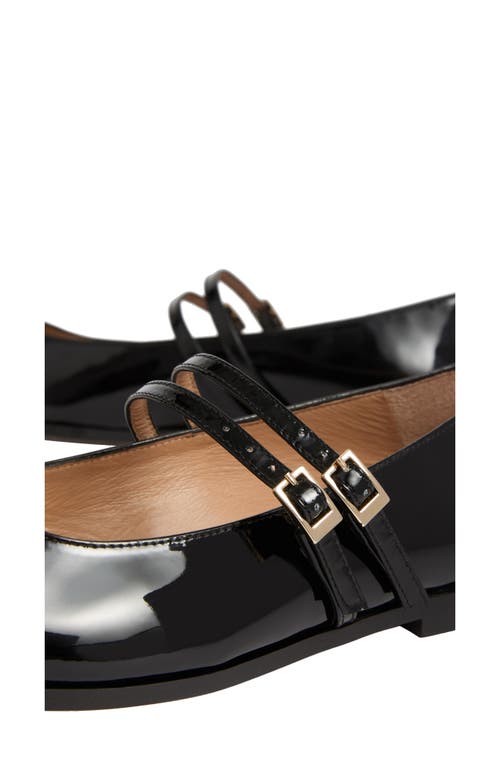 Lk Bennett Lulu Strappy Pointed Toe Flat In Black