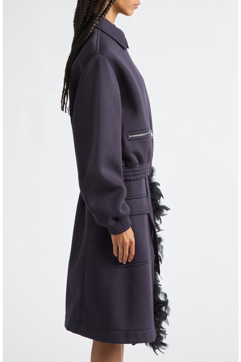 Viscose Knit Zip Jacket, Alternate, color, BLUE BLACK