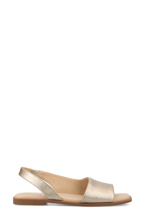 Journee Collection Brinsley Slingback Sandal In Champagne