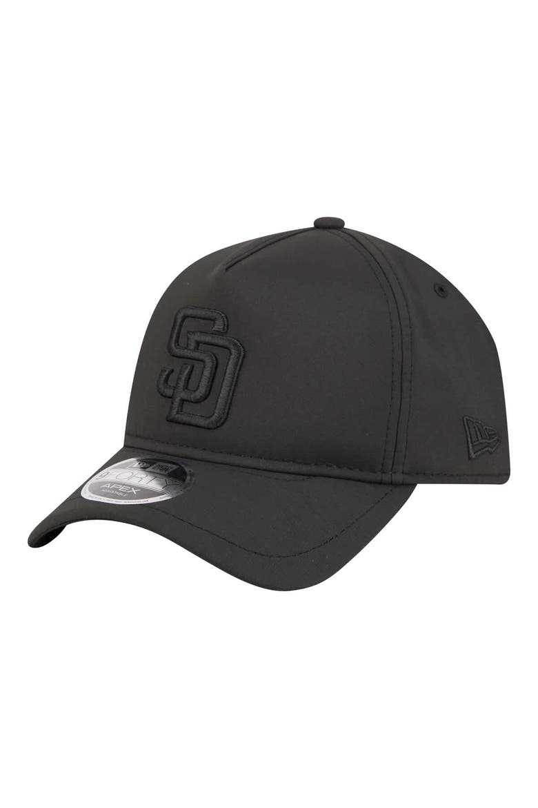 Men's New Era  Black San Diego Padres Injection Apex 9FORTY Adjustable Hat, Main, color, Black