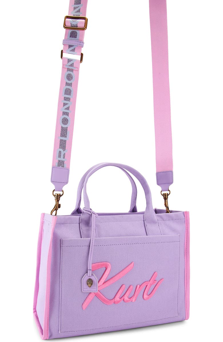 Kurt Geiger London Kurt Canvas Tote Bag, Alternate, color, Light/ Pastel Purple