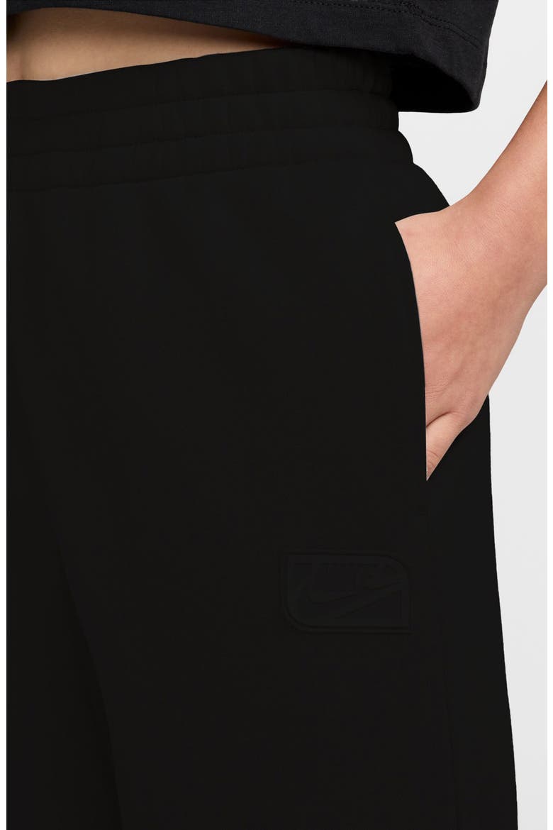 Kids' Sportswear Club Open Hem Pants, Alternate, color, 010 BLACK/ANTHRACITE