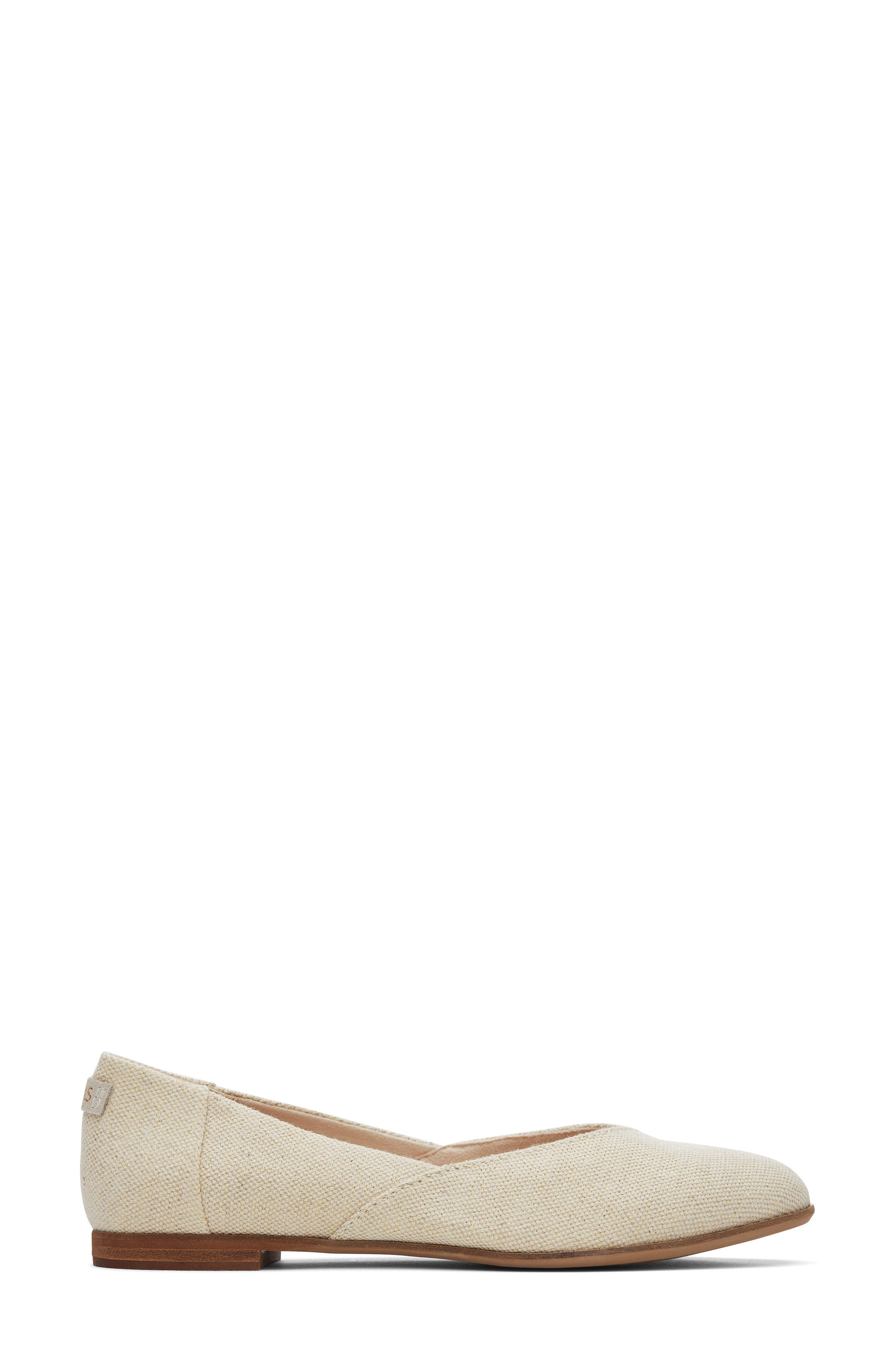 Julie Almond Toe Flat, Alternate, color, DESERT TAUPE SUEDE