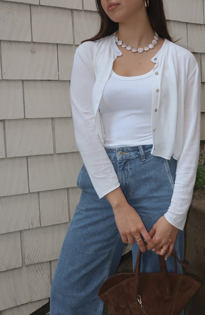 Joiana Jewelry Coin Pearl Necklace, Alternate, color, Off White / Gold