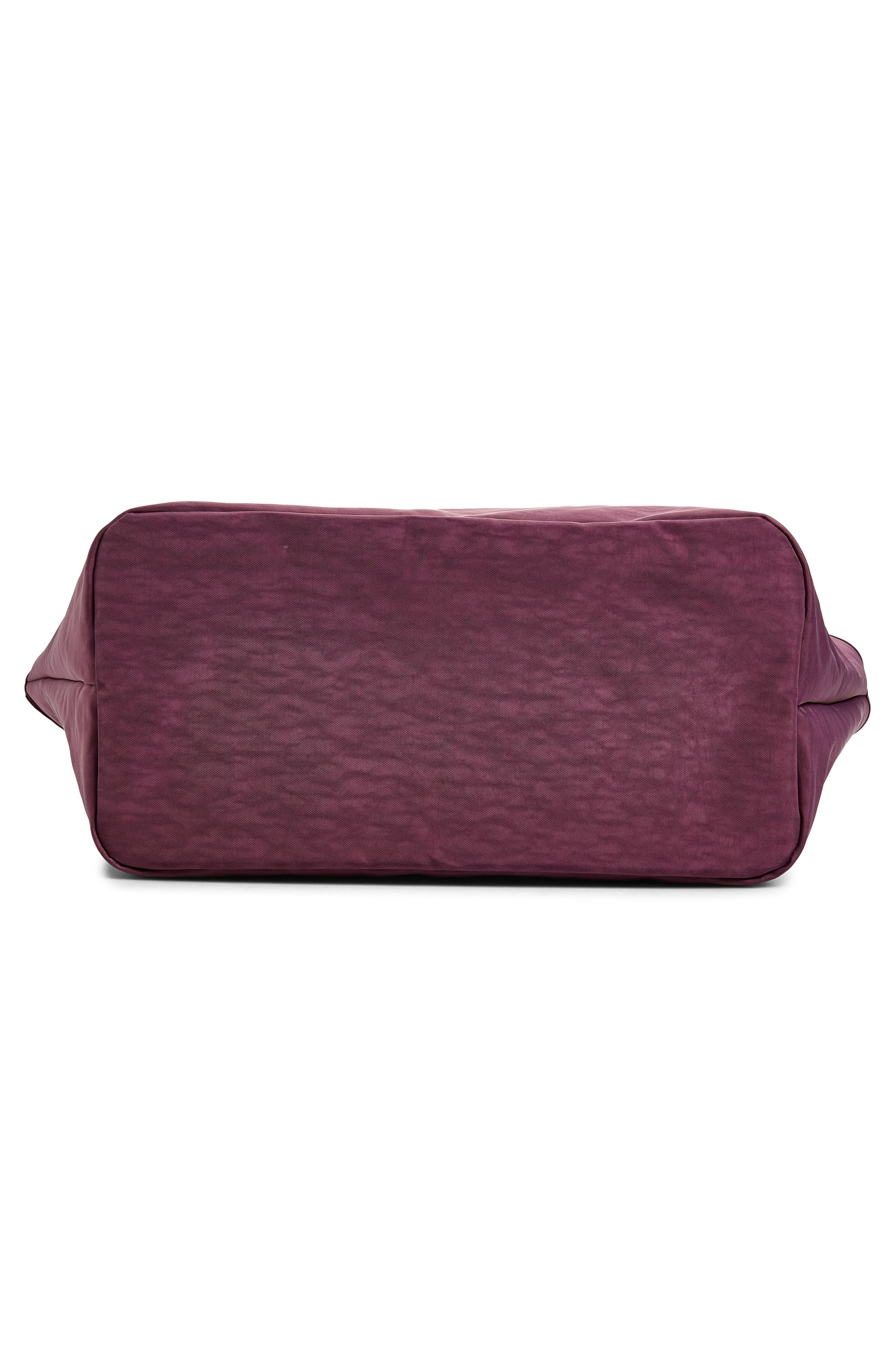 Large Reversible Recycled Nylon Tote, Alternate, color, WILD PLUM MIX