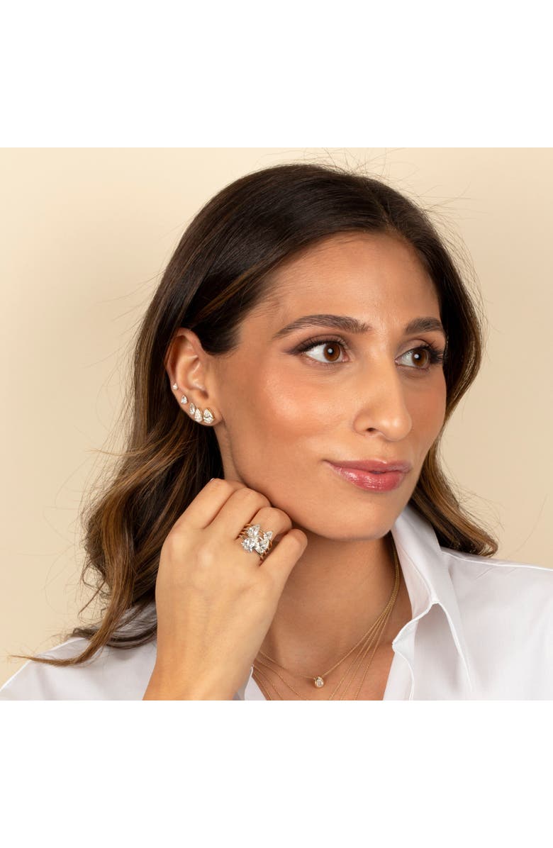 BY ADINA EDEN Lab Grown Diamond Pear Stud Earring 14K, Alternate, color,