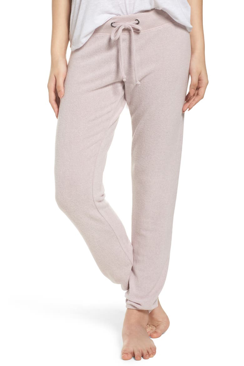 Good Vibes Jogger Pants, Main, color, PINK VEIL ROSE MARL