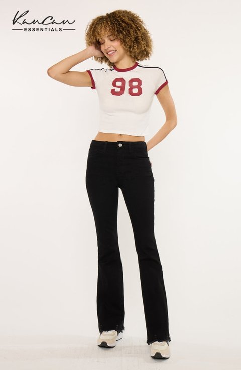 Brenna Essentials High Rise Bootcut Jeans