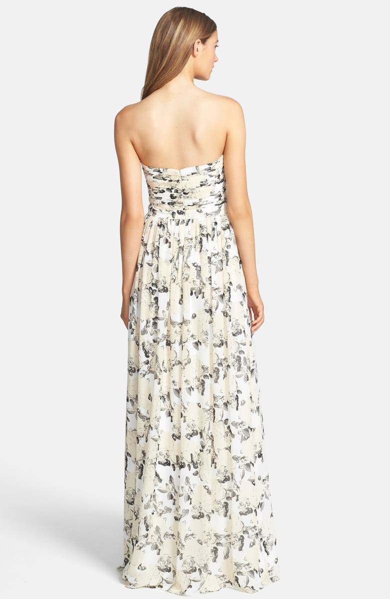 ERIN erin fetherston 'Isabelle' Print Chiffon Gown, Alternate, color,