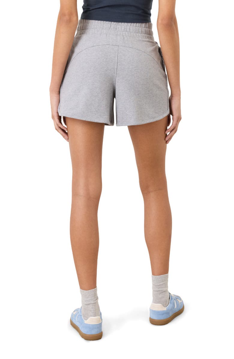 Pact CloudKnit Curved Hem Short, Alternate, color, Heather Grey