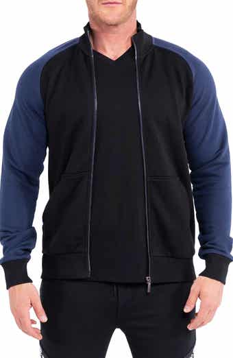 Maceoo Blueside Black Zip Jacket