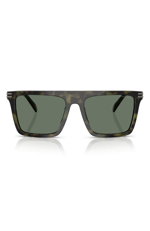 Edgewater 55mm Flat Top Square Sunglasses