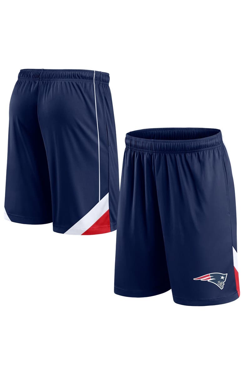 FANATICS Men's Fanatics Branded Navy New England Patriots Slice Shorts, Alternate, color,