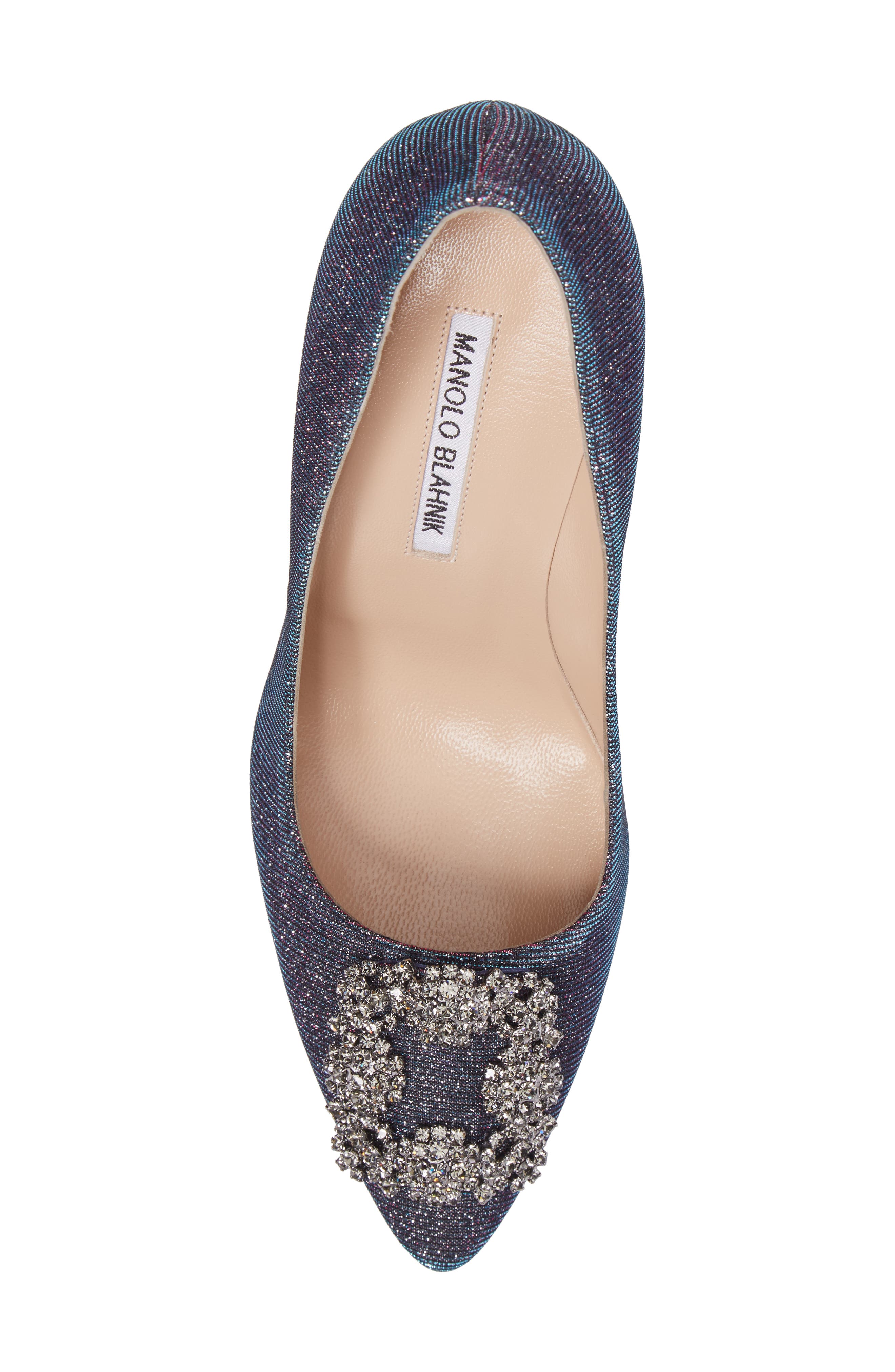 Hangisi Jeweled Pointed Toe Pump, Alternate, color, MIDNIGHT