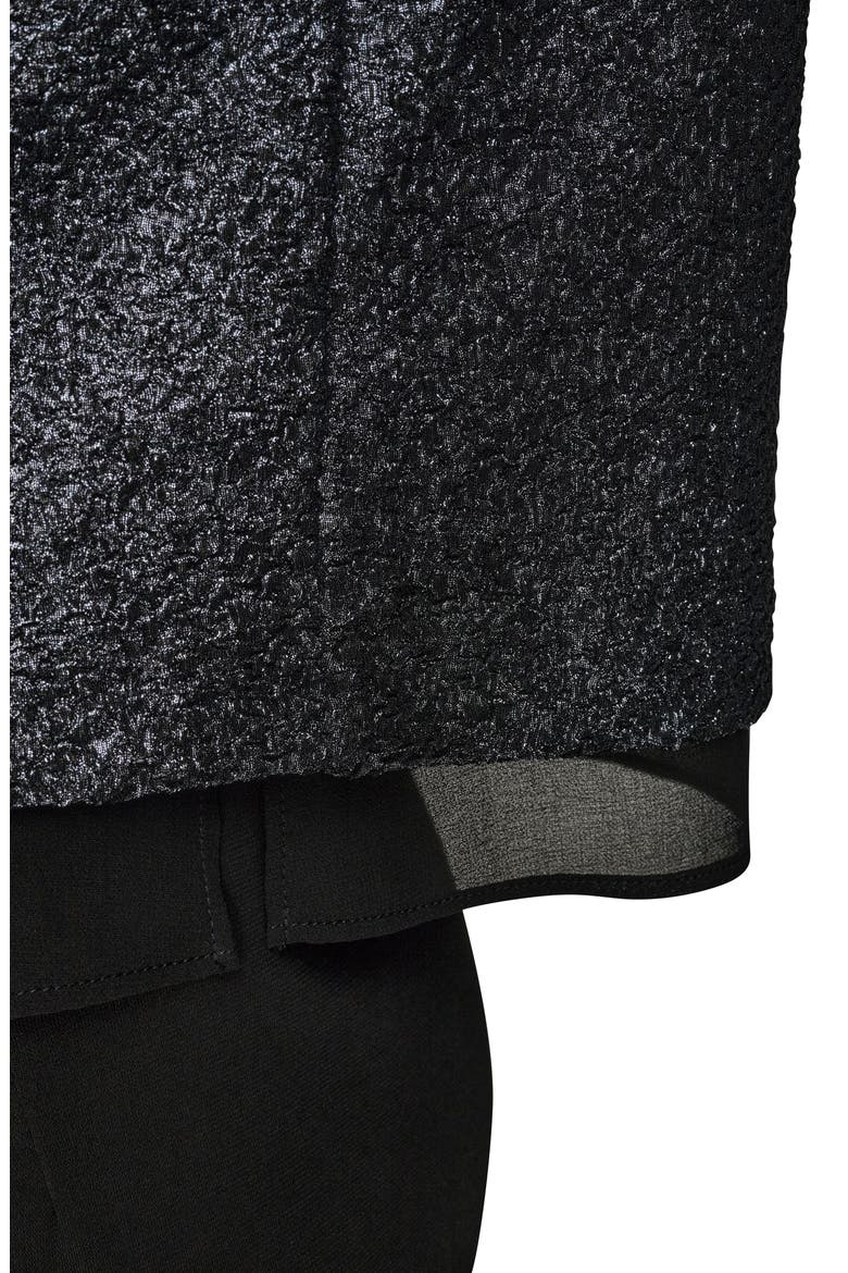 Metallic Sleeveless Top, Alternate, color, BLACK IRIDESCENT