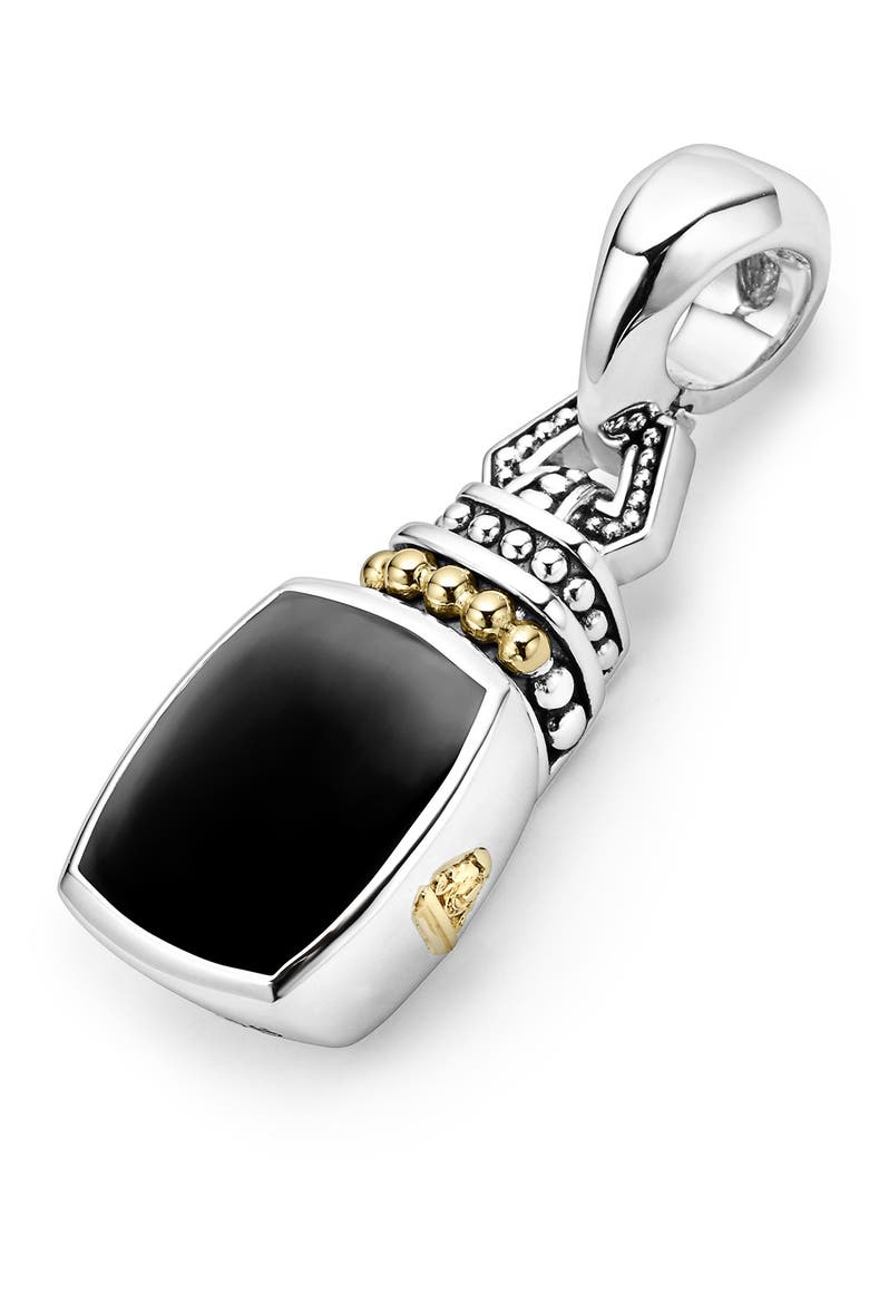 Rittenhouse Semiprecious Stone Clip Pendant, Main, color, BLACK ONYX
