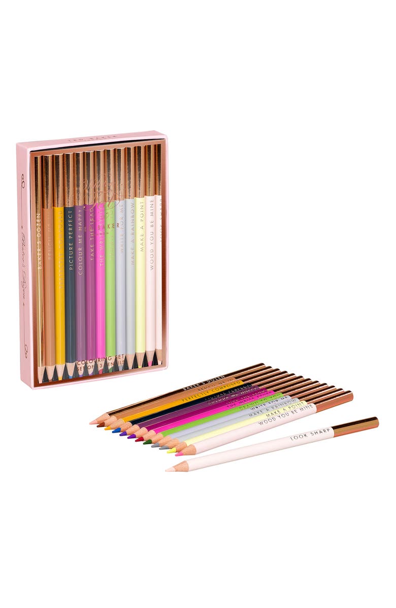 Ted Baker London Baker's Dozen Set of 13 Coloring Pencils, Alternate, color, 