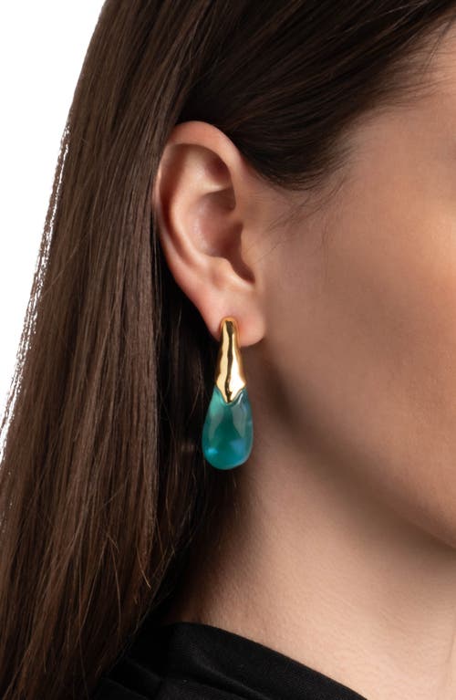 ALEXIS BITTAR ALEXIS BITTAR LIQUID LUCITE® ARCHED LARGE DROP EARRINGS 