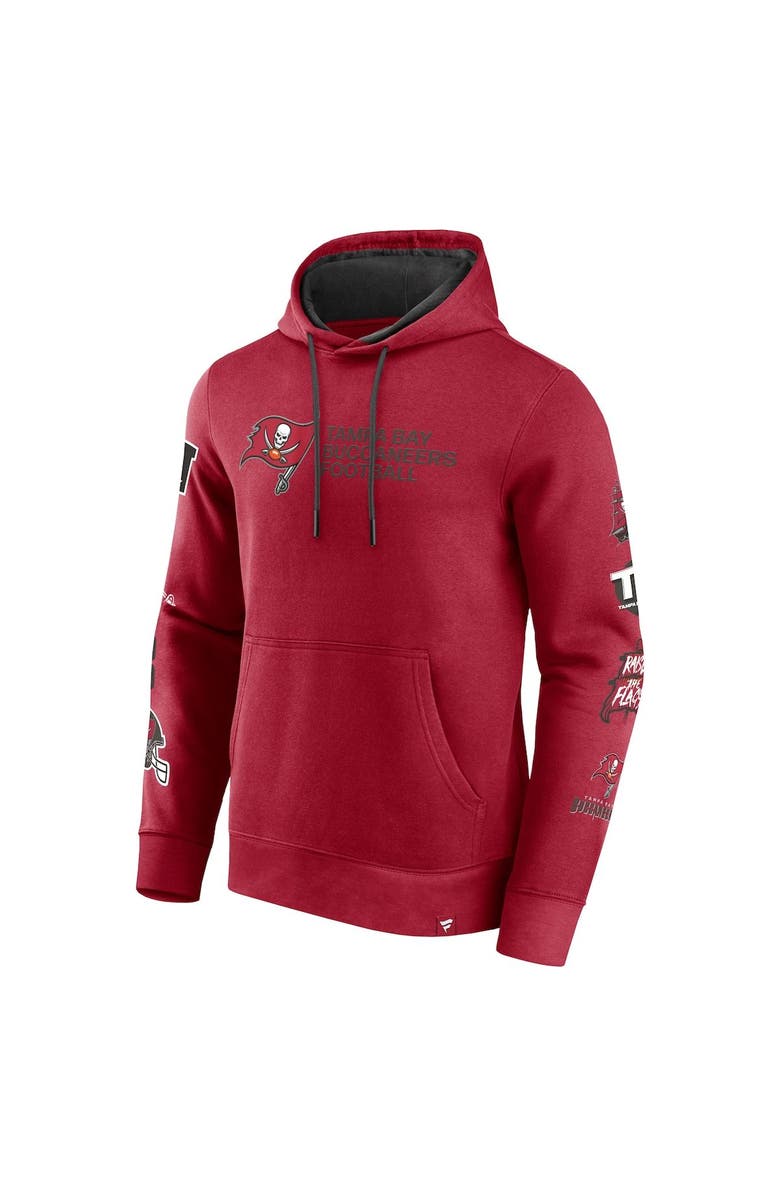FANATICS Men's Fanatics Branded Red Tampa Bay Buccaneers Extra Innings Pullover Hoodie, Alternate, color, Red