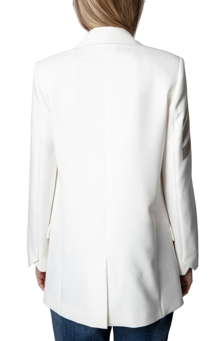 Zadig & Voltaire Viva Arrow Embellished Blazer, Alternate, color,