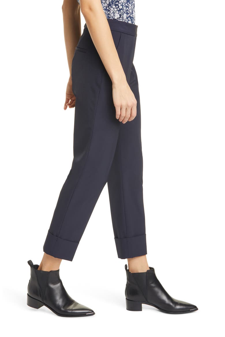 Reva Cuffed Crop Pants, Alternate, color, MOONLIGHT