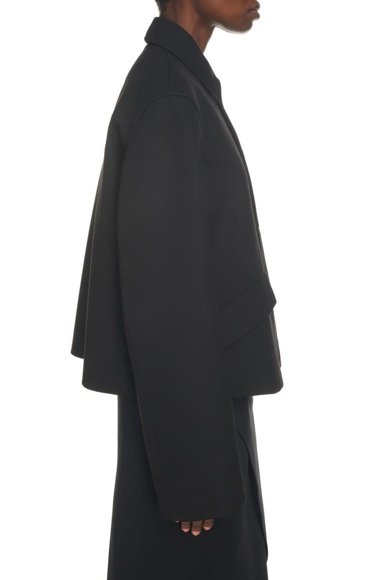 Balenciaga Deconstructed Wool Jacket, Alternate, color, 
