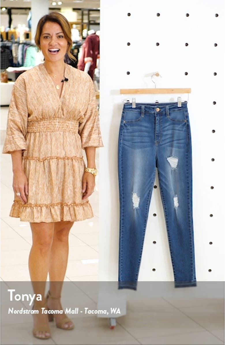 Ripped High Waist Skinny Jeans, sales video thumbnail