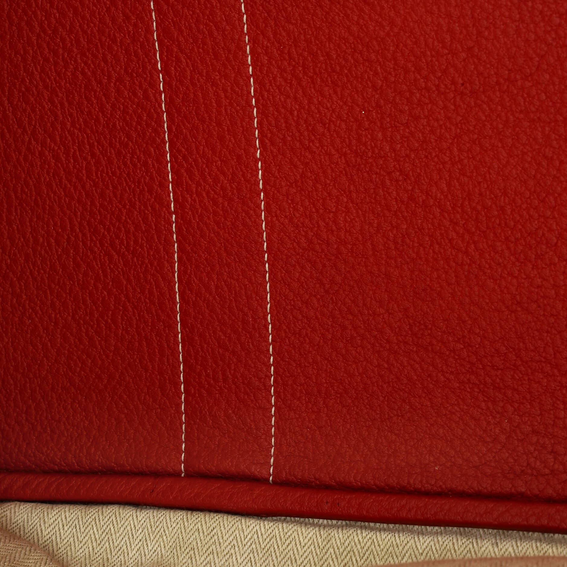 Pre-Owned Hermes Garden Party Tote Leather 36, Alternate, color, Rouge Casaque