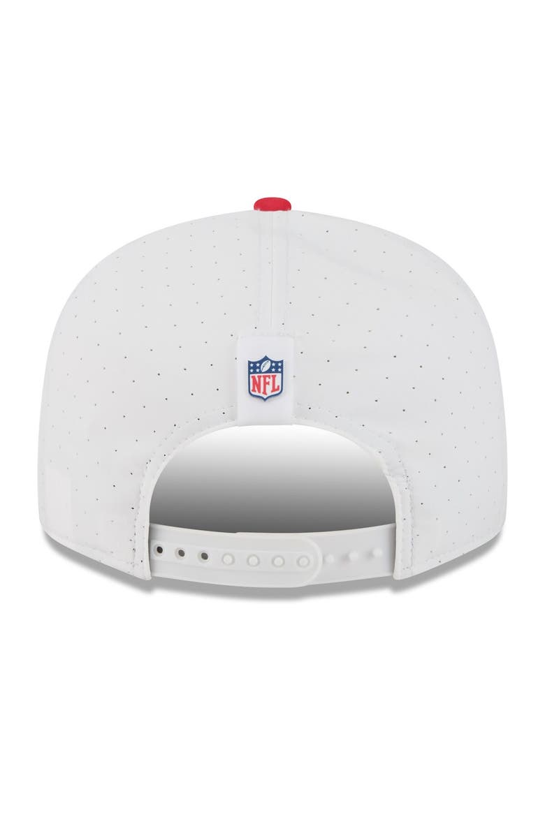 Men's New Era  White/Red Kansas City Chiefs 2025 NFL Training Camp Split Panel 9FIFTY Snapback Hat, Alternate, color, White