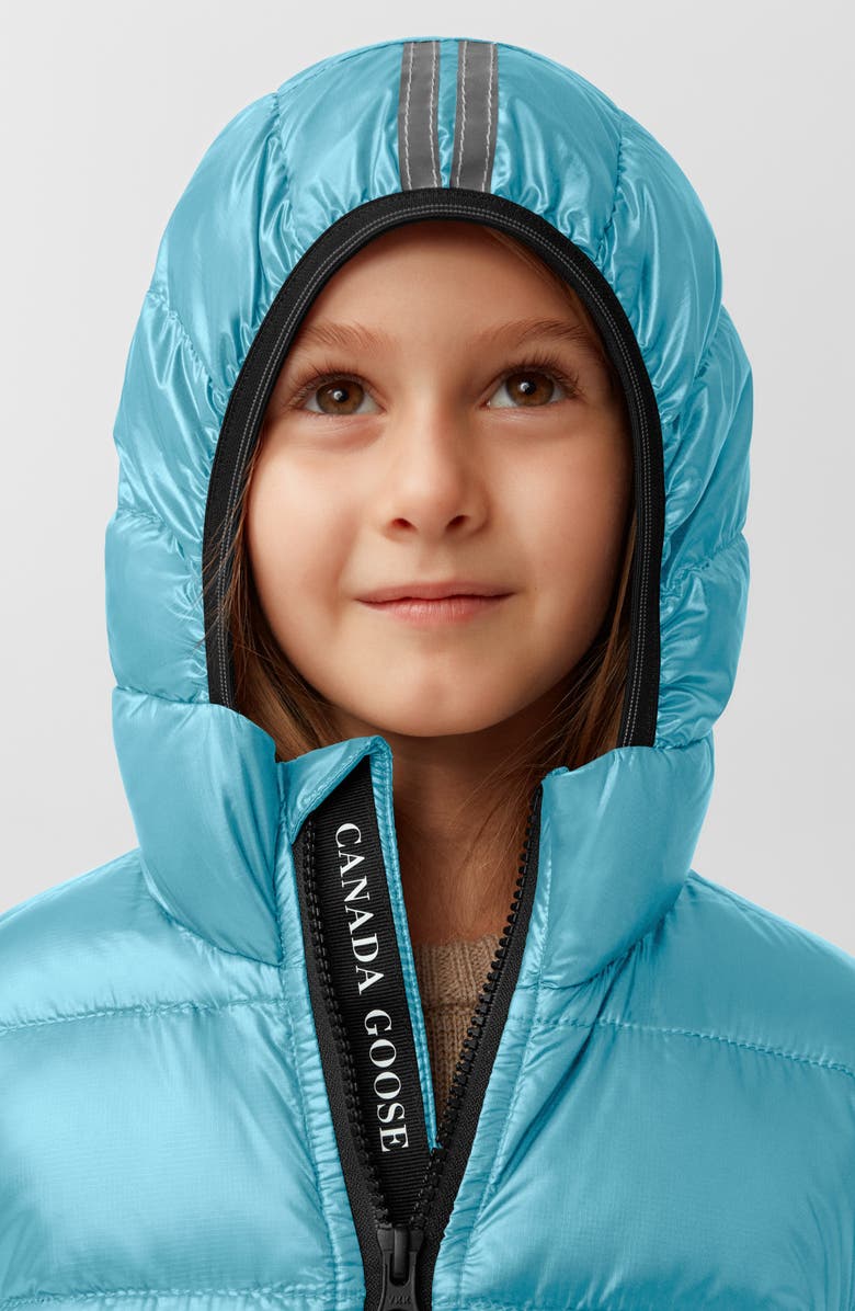 Canada Goose Kids' Crofton Water Repellent 750 Fill Power Down Recycled Nylon Puffer Jacket, Alternate, color, Aquarius