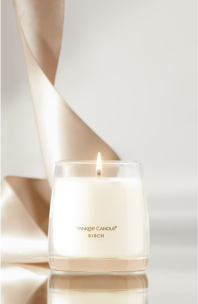 YANKEE CANDLE Birch Premium Small Jar Candle, Alternate, color, White